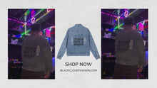 Load and play video in Gallery viewer, Black Cloud Denim Jacket: Life After Death
